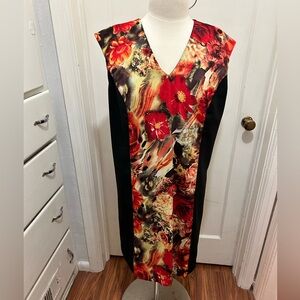 Tinley Road Red and Black Floral Shift Dress - Piperlime